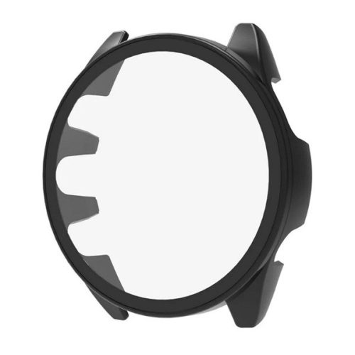 Garmin Forerunner 165 / 165 Music, Műanyag védőkeret, kijelzővédő üveggel, közepesen ütésálló, szíj nélkül, fekete