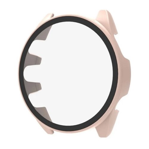 Garmin Forerunner 165 / 165 Music, Műanyag védőkeret, kijelzővédő üveggel, közepesen ütésálló, szíj nélkül, rózsaszín