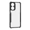 Oppo A78 4G, Szilikon tok, közepesen ütésálló, légpárnás sarok, akril hátlap, Anti-Drop Case, átlátszó/fekete