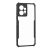 Xiaomi Redmi Note 12 4G, Szilikon tok, közepesen ütésálló, légpárnás sarok, akril hátlap, Anti-Drop Case, átlátszó/fekete