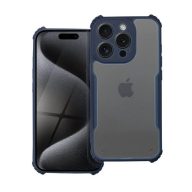   Realme 12 Pro / 12 Pro Plus, Szilikon tok, közepesen ütésálló, légpárnás sarok, akril hátlap, Anti-Drop Case, átlátszó/sötétkék
