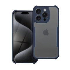   Xiaomi Redmi Note 13 5G, Szilikon tok, közepesen ütésálló, légpárnás sarok, akril hátlap, Anti-Drop Case, átlátszó/sötétkék