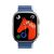 Apple Watch 4-6, SE, SE (2022) (42 / 44 mm) / Watch 7-9 (45 mm) / Watch 10 (46 mm) / Watch Ultra 1-2 (49 mm), szilikon pótszíj, mágneses zár, kétszínű, 3D minta, Hoco AS102, sötétkék/kék