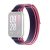 Xiaomi Mi Smart Band 8 Pro / Redmi Watch 4, textíl pótszíj, nylon, állítható, csíkos, Xiaomi Braided Quick Release, lila/rózsaszín, gyári