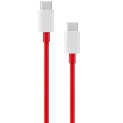   USB töltő- és adatkábel, USB Type-C, 100 cm, 10000 mA, 100W, gyorstöltés, Oppo, piros, gyári