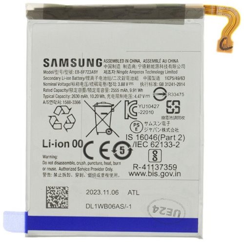 Samsung Galaxy Z Flip4 SM-F721B, Akkumulátor, 2630 mAh, Li-Ion, gyári