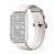 Xiaomi Mi Smart Band 8 Pro / Redmi Watch 4, valódi bőr pótszíj, állítható, Xiaomi Leather Quick Release, fehér, gyári