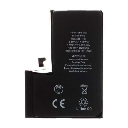 Apple iPhone 15 Pro Max, Akkumulátor, 4422 mAh, Li-Ion, kompatibilis