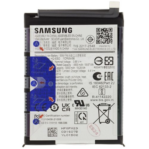 Samsung Galaxy A14 4G SM-A145F, Akkumulátor, 5000 mAh, Li-Ion, gyári