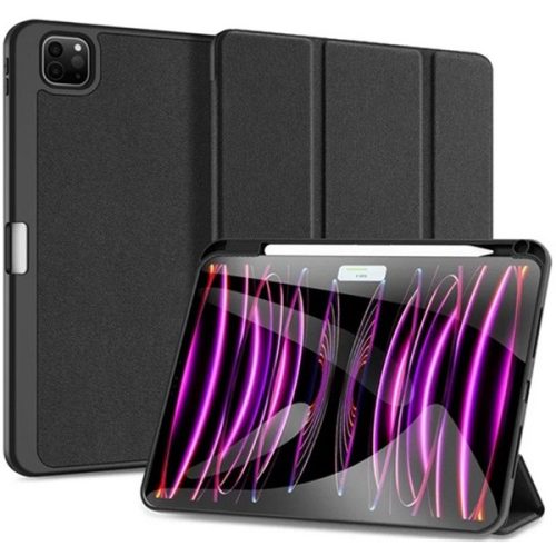 Apple iPad Pro 11 (2024), mappa tok, Smart Case, érintőceruza tartó, Dux Ducis Domo, fekete