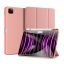 Apple iPad Pro 11 (2024 / 2025), mappa tok, Smart Case, érintőceruza tartó, Dux Ducis Domo, rózsaszín
