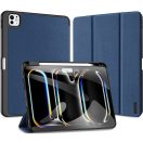 Apple iPad Pro 11 (2024 / 2025), mappa tok, Smart Case, érintőceruza tartó, Dux Ducis Domo, sötétkék