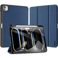   Apple iPad Pro 11 (2024 / 2025), mappa tok, Smart Case, érintőceruza tartó, Dux Ducis Domo, sötétkék