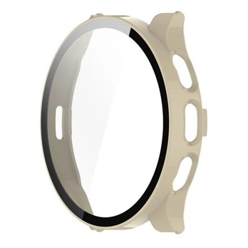 Garmin Venu 3, Műanyag védőkeret, kijelzővédő üveggel, közepesen ütésálló, szíj nélkül, krém
