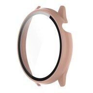   Amazfit GTR Mini, Műanyag védőkeret, kijelzővédő üveggel, közepesen ütésálló, szíj nélkül, rózsaszín