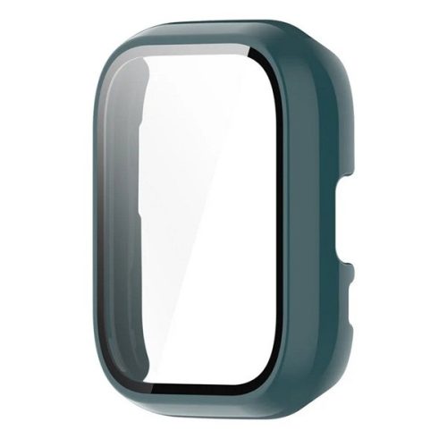 Amazfit Active, Műanyag védőkeret, kijelzővédő üveggel, közepesen ütésálló, szíj nélkül, sötétzöld