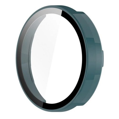 Garmin Lily 2 / Lily 2 Active, Műanyag védőkeret, kijelzővédő üveggel, közepesen ütésálló, szíj nélkül, sötétzöld
