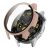 Huawei Watch GT4 (46 mm), Műanyag védőkeret, kijelzővédő üveggel, közepesen ütésálló, szíj nélkül, rózsaszín