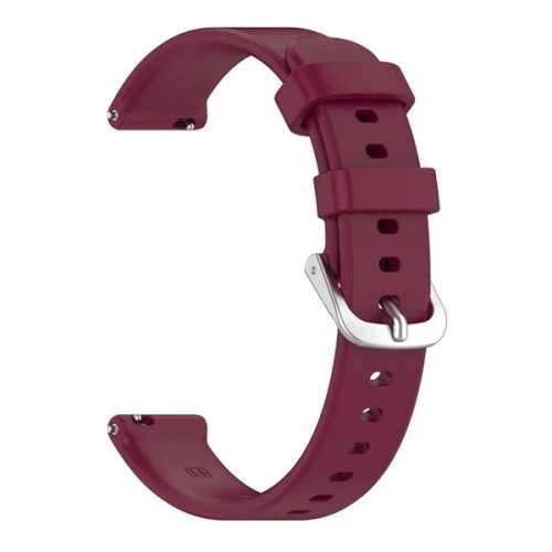 Garmin Lily 2 / Lily 2 Active, szilikon pótszíj, állítható, bordó