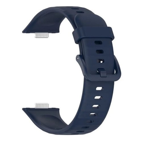 Huawei Watch Fit 3, szilikon pótszíj, állítható, sötétkék