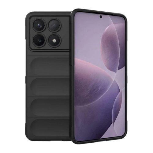 Xiaomi Redmi K70 / K70 Pro / Poco F6 Pro, Szilikon tok, közepesen ütésálló, 3D minta, fekete