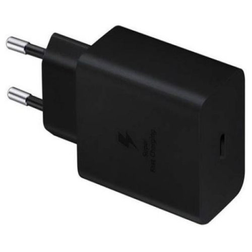 Hálózati töltő adapter, 45W, USB Type-C aljzat, PD, PDO / PPS, gyorstöltés, Samsung, fekete, gyári