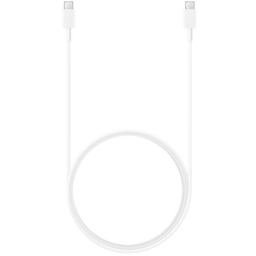 USB Type-C töltő- és adatkábel, USB Type-C, 100 cm, 5000 mA, gyorstöltés, Samsung, fehér, gyári