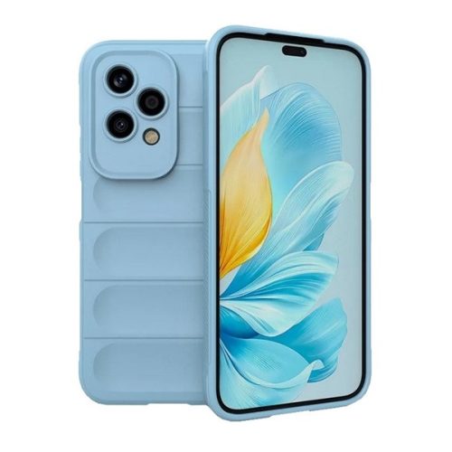 Huawei Honor 200 Lite, Szilikon tok, közepesen ütésálló, 3D minta, világoskék