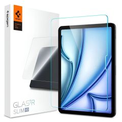   Apple iPad Air 11 (2024 / 2025), Kijelzővédő fólia, ütésálló fólia, Tempered Glass (edzett üveg), Spigen Glastr Slim HD, Clear