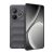 Realme GT6 / GT 6T / GT Neo6 / GT Neo6 SE, Szilikon tok, közepesen ütésálló, 3D minta, sötétszürke