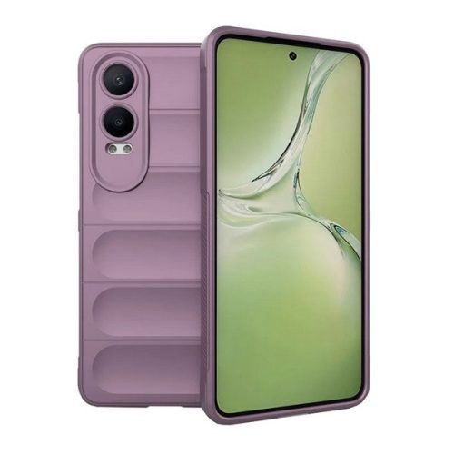 OnePlus Nord CE 4 Lite, Szilikon tok, közepesen ütésálló, 3D minta, lila