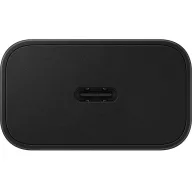   Hálózati töltő adapter, 25W, USB Type-C aljzat, USB Type-C - USB Type-C kábellel, PD, PDO / PPS, GaN, gyorstöltés, Samsung, fekete, gyári