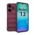Xiaomi Redmi 13 4G / Note 13R / Poco M6 4G, Szilikon tok, közepesen ütésálló, 3D minta, bordó