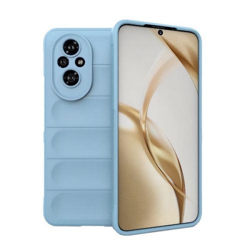 Huawei Honor 200, Szilikon tok, közepesen ütésálló, 3D minta, világoskék