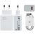 Hálózati töltő adapter, 33W, USB aljzat, USB Type-C kábellel, gyorstöltés, PD, Xiaomi, fehér, gyári
