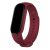 Xiaomi Mi Smart Band 8 / 9, szilikon pótszíj, állítható, Devia Delux Sport, bordó