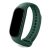 Xiaomi Mi Band 5 / Mi Band 6 / Mi Smart Band 7, szilikon pótszíj, állítható, Devia Delux Sport, sötétzöld
