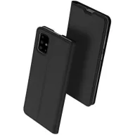   Apple iPhone 16, Oldalra nyíló tok, stand, Dux Ducis, fekete