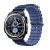 Apple Watch 4-6, SE, SE (2022) (42 / 44 mm) / Watch 7-9 (45 mm) / Watch 10 (46 mm) / Watch Ultra 1-2 (49 mm), szilikon pótszíj, állítható, hullámos kialakítás, kétszínű, Devia Sport6, sötétkék/kék