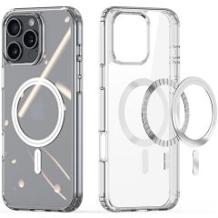   Apple iPhone 16 Pro Max, Műanyag hátlap védőtok + szilikon keret, Magsafe töltővel kompatibilis, Dux Ducis Clin, átlátszó