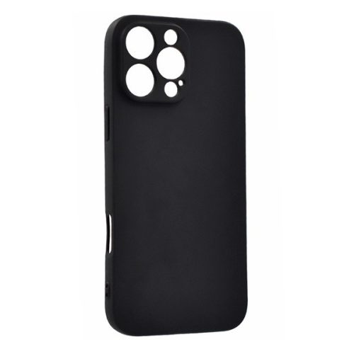 Apple iPhone 16 Pro, Szilikon tok, ultravékony, fekete