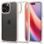 Apple iPhone 16 Pro Max, Műanyag hátlap védőtok + szilikon keret, Spigen Ultra Hybrid, átlátszó/titánszürke