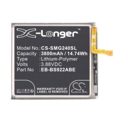   Samsung Galaxy S24 SM-S921, Akkumulátor, 3800 mAh, Li-Polymer, Cameron Sino, kompatibilis