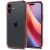 Apple iPhone 16, Műanyag hátlap védőtok + szilikon keret, Spigen Ultra Hybrid, átlátszó/rózsaszín