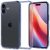 Apple iPhone 16 Plus, Műanyag hátlap védőtok + szilikon keret, Spigen Ultra Hybrid, átlátszó/kék