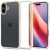 Apple iPhone 16 Plus, Műanyag hátlap védőtok + szilikon keret, Spigen Ultra Hybrid, átlátszó/homok-beige