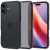 Apple iPhone 16 Plus, Műanyag hátlap védőtok + szilikon keret, Spigen Ultra Hybrid Matte, áttetsző/fekete