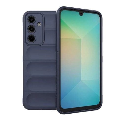 Samsung Galaxy A16 4G / A16 5G SM-A165F / A166B, Szilikon tok, közepesen ütésálló, 3D minta, sötétkék