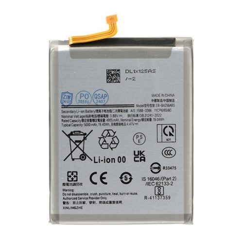 Samsung Galaxy A25 5G / A55 5G SM-A256B / A556B, Akkumulátor, 5000 mAh, Li-Ion, kompatibilis