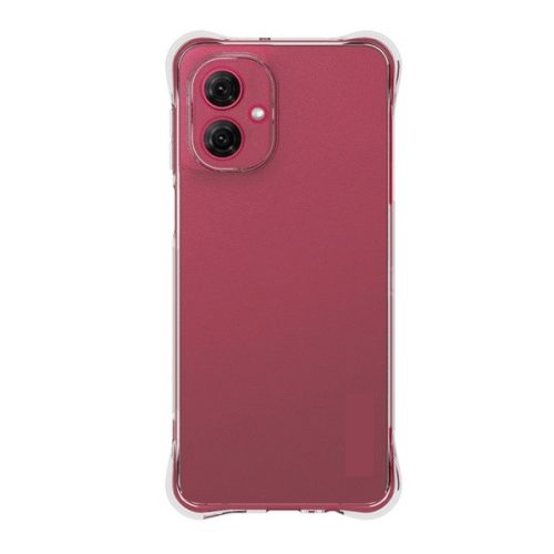 Motorola Moto G55, Szilikon tok, közepesen ütésálló, légpárnás sarok, átlátszó